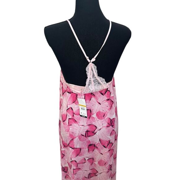 NWT Pink Butterfly Slip Nightgown - Picture 5 of 6